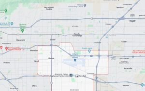 DFS Southern California location map